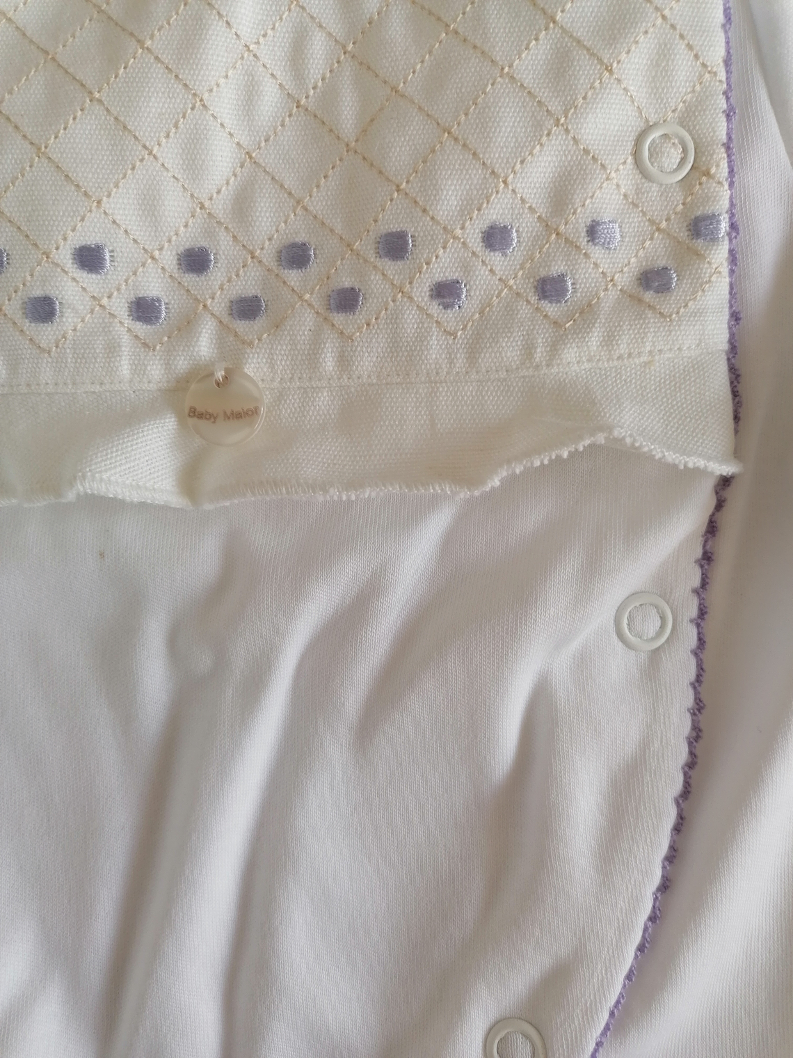 Babygrow de algodão com peitilho acolchoado 3