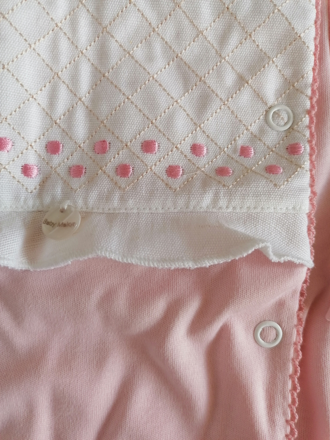 Babygrow de algodão com peitilho acolchoado 4