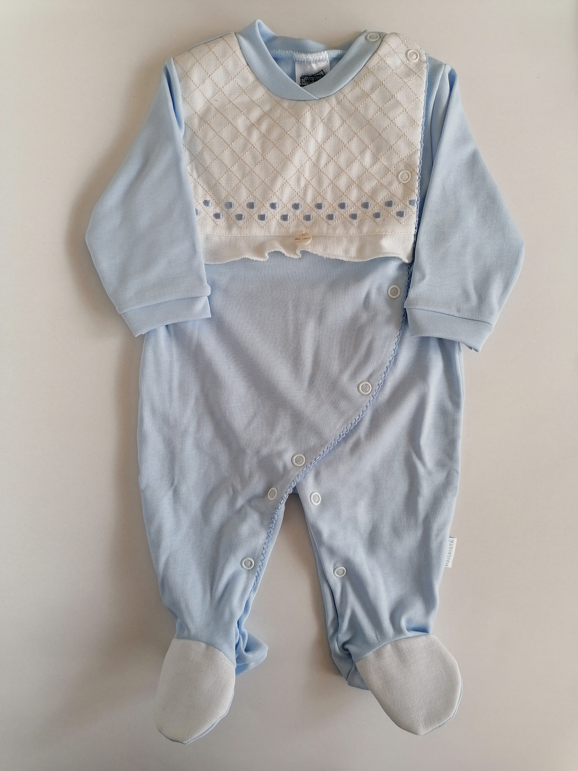 Babygrow de algodão com peitilho acolchoado 6