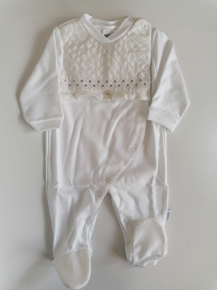 Babygrow de algodão com peitilho acolchoado 7