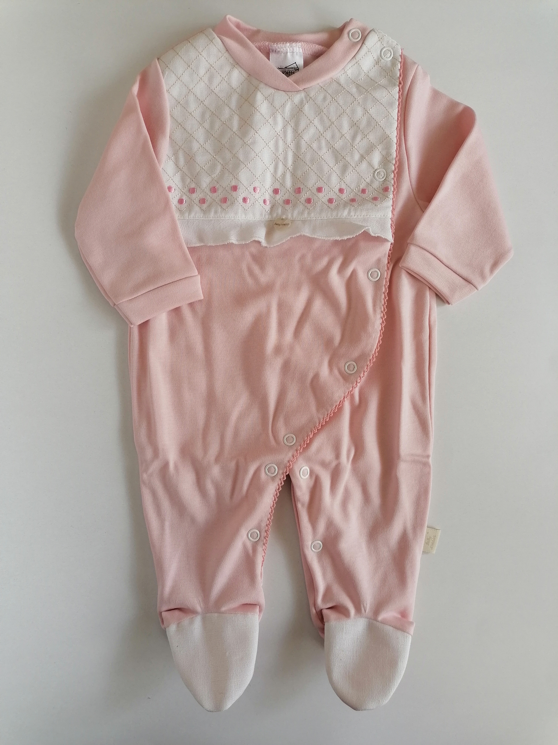 Babygrow de algodão com peitilho acolchoado 8