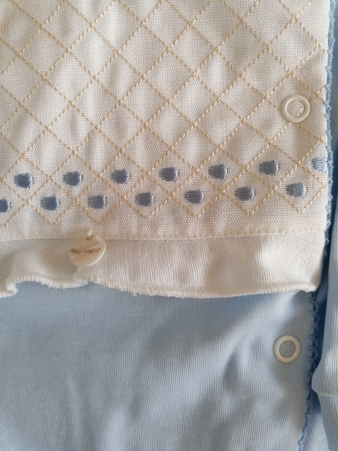 Babygrow de algodão com peitilho acolchoado 10