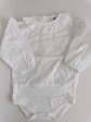 Body de Bebé em Algodão Plumeti Branco com Gola Bordada - Thumbnail 2