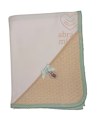 Fralda de Bebé Verde e Bege Suave 