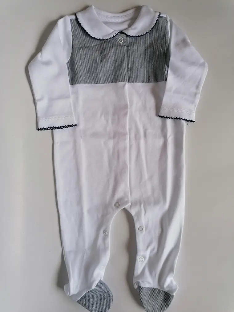 Babygrow de Algodão para Bebé com Gola Clássica 2