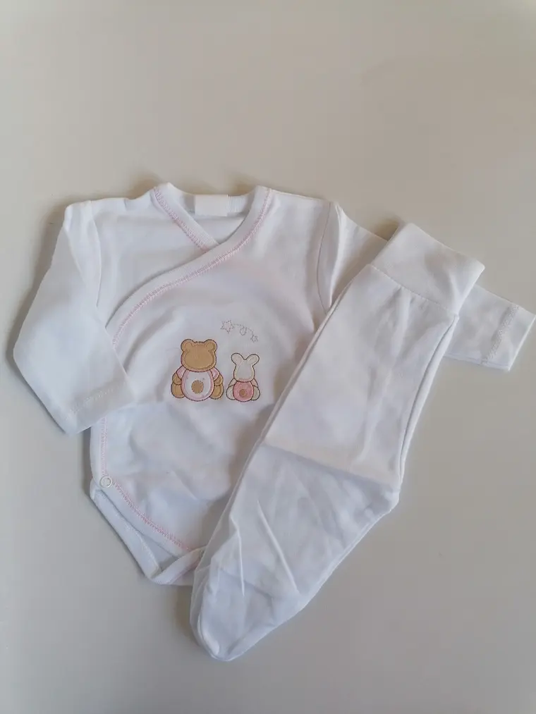 Conjunto Interior para Bebé vários tamanhos — 100% Algodão sem Carda 1