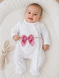 Babygrow de Algodão para Bebé com Laço Satinado - Thumbnail 6