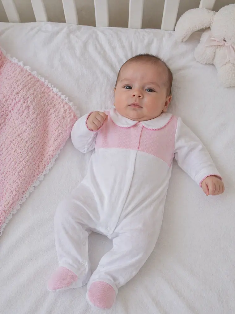Babygrow de Algodão para Bebé com Gola Clássica 2