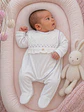 Babygrow de algodão com peitilho acolchoado - Thumbnail 13