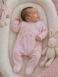 Babygrow de algodão com estrelas bordadas e bolsos - Thumbnail 10