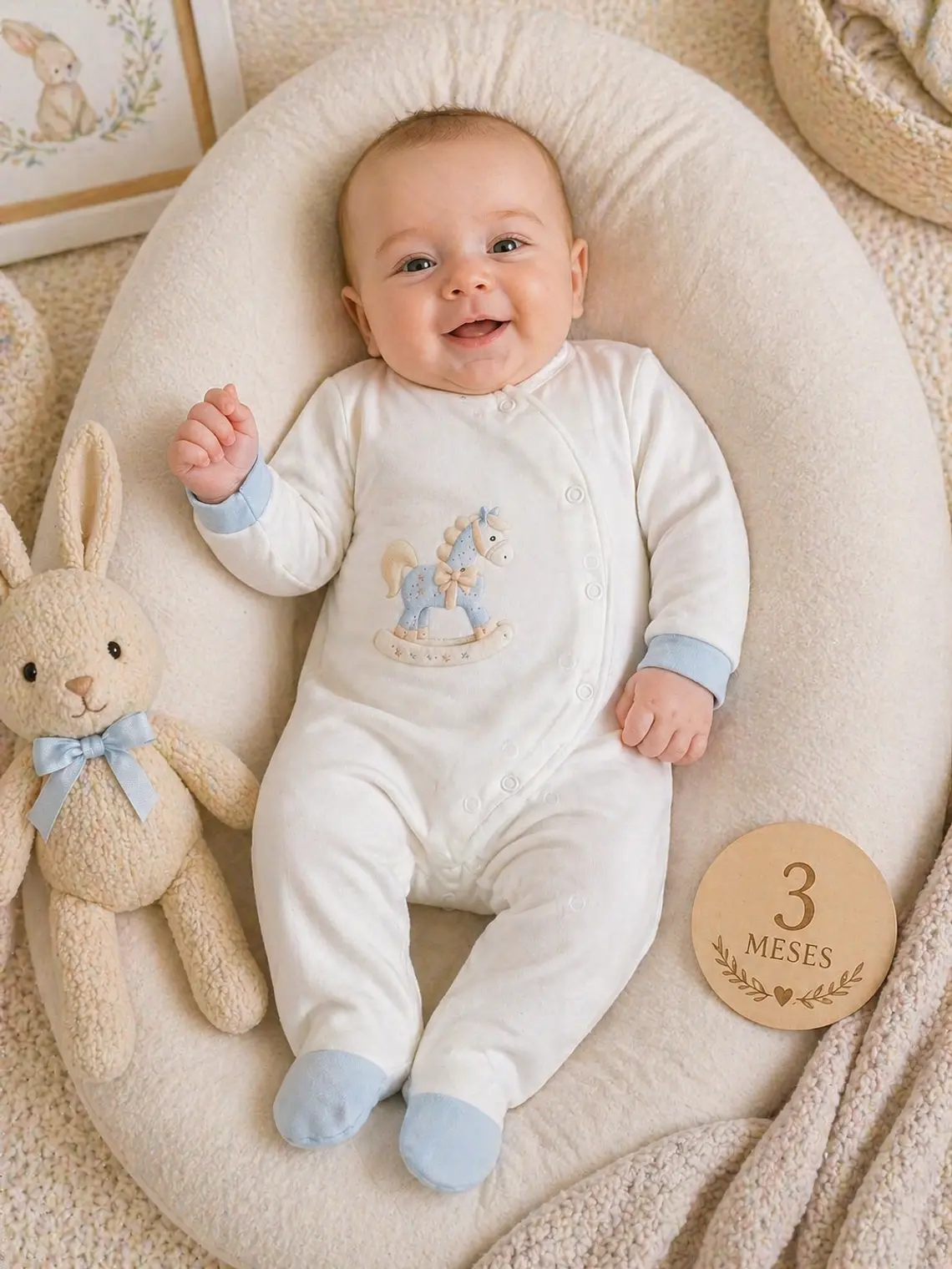 Babygrow algodão cavalinho várias cores  5