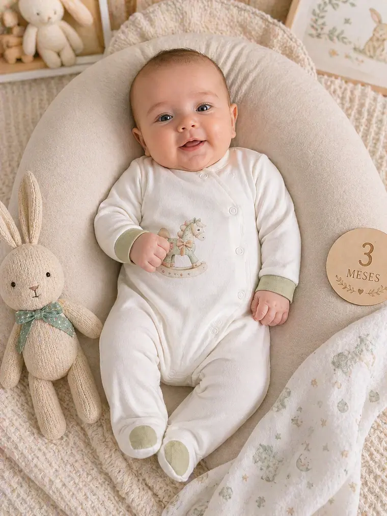 Babygrow algodão cavalinho várias cores  6