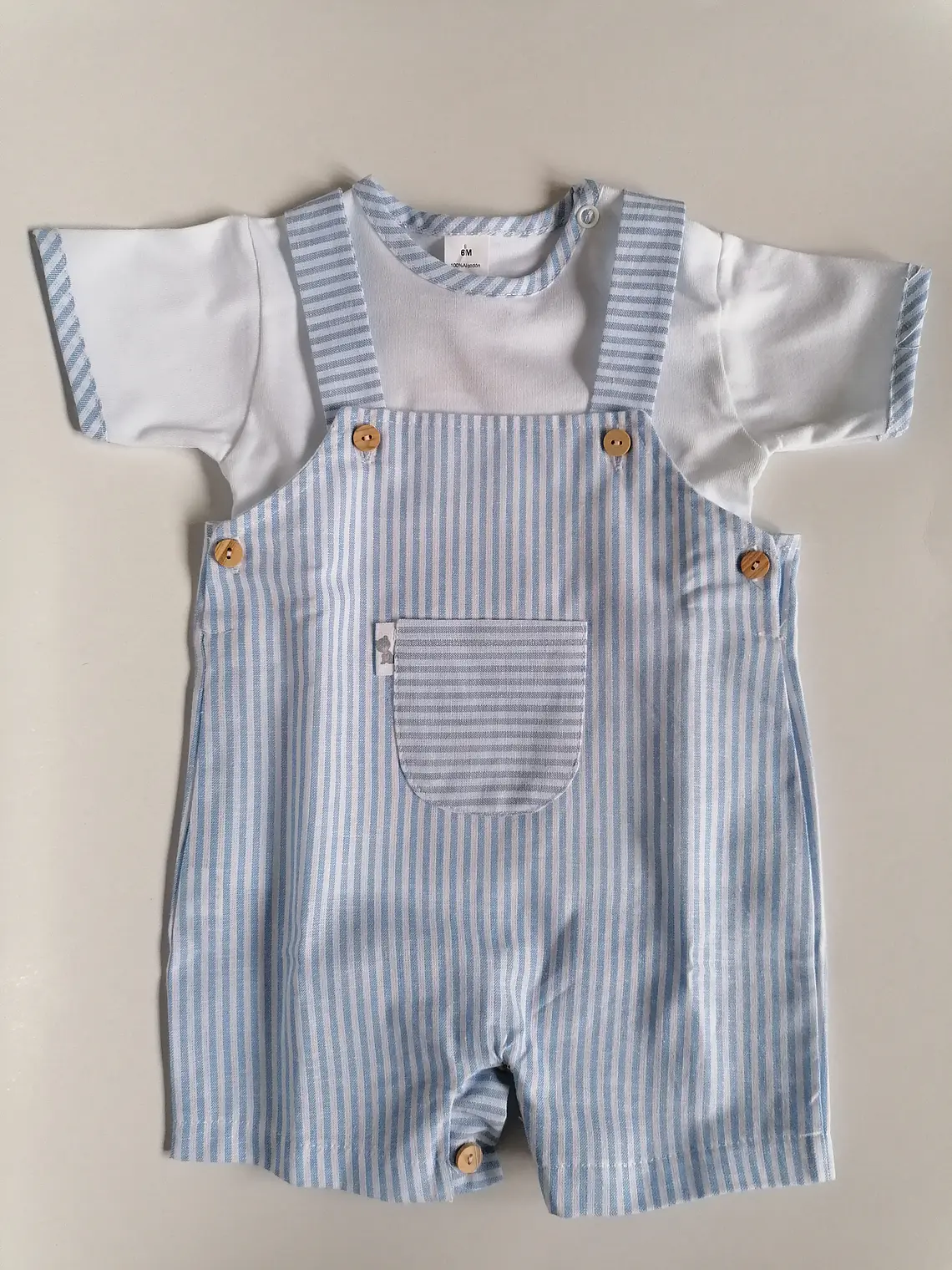 Jardineira bebé 6 meses com camisola  6