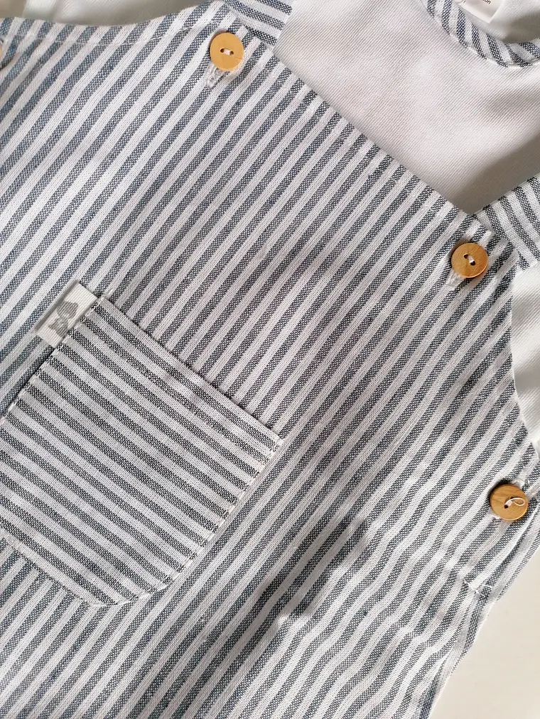 Jardineira bebé 6 meses com camisola  7