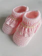 Carapins bebé em malha com renda | Botinhas recém-nascido - Thumbnail 2