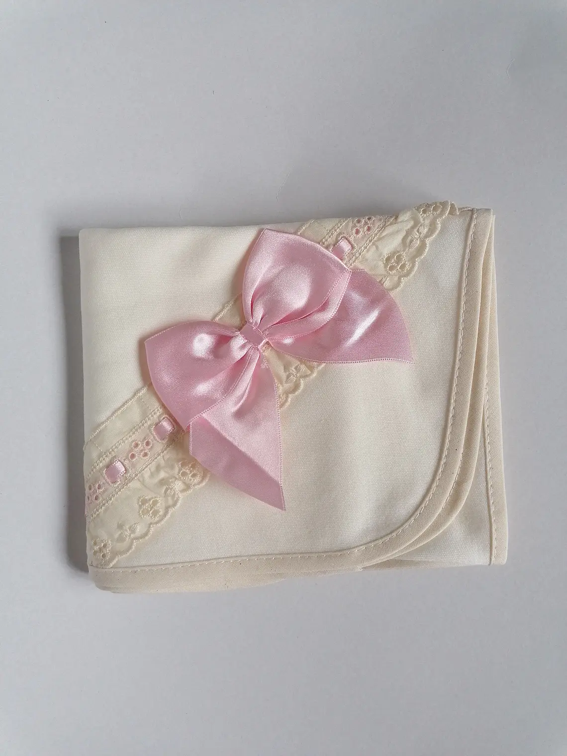 🌸 Conjunto Primeiros Momentos Laço Rosa – 0M 4