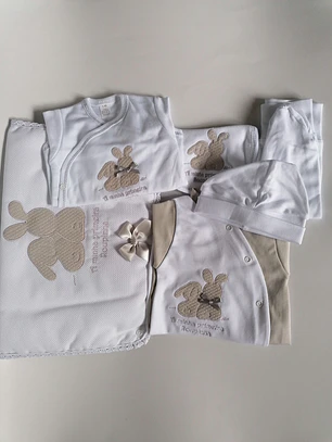 Conjunto Primeira Roupinha 1 Mês - Algodão 