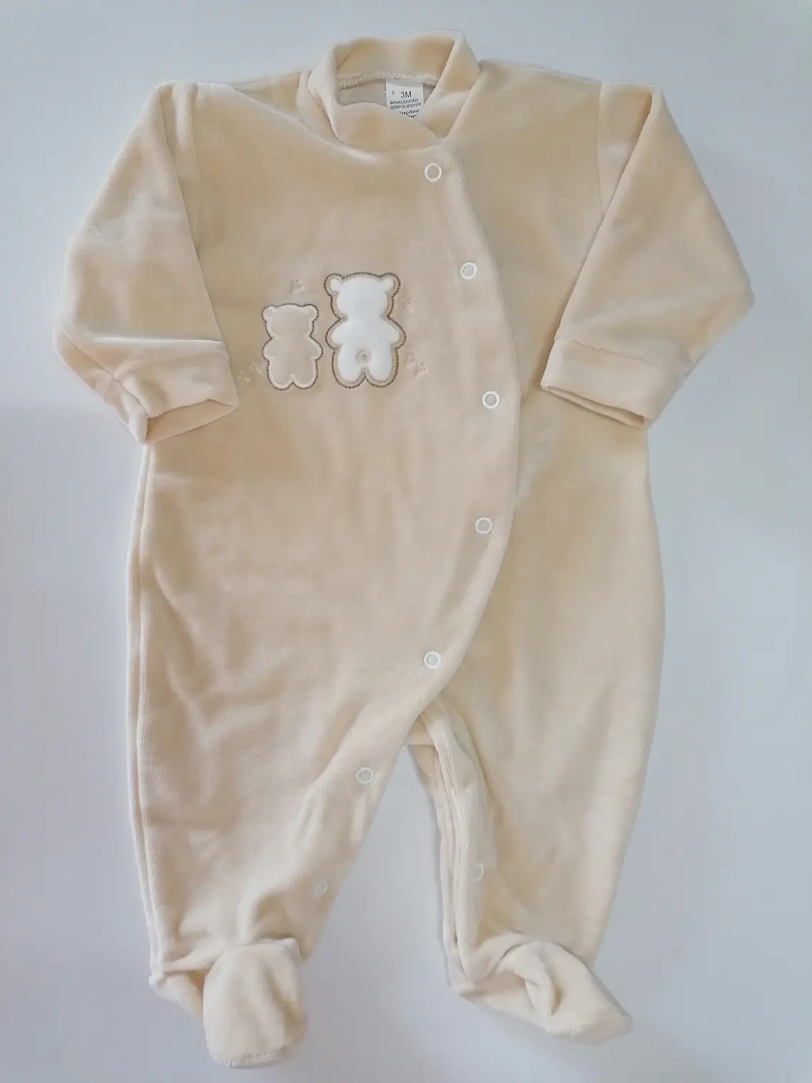Babygrow de veludo Dois Ursinhos | 3 e 6 meses  2
