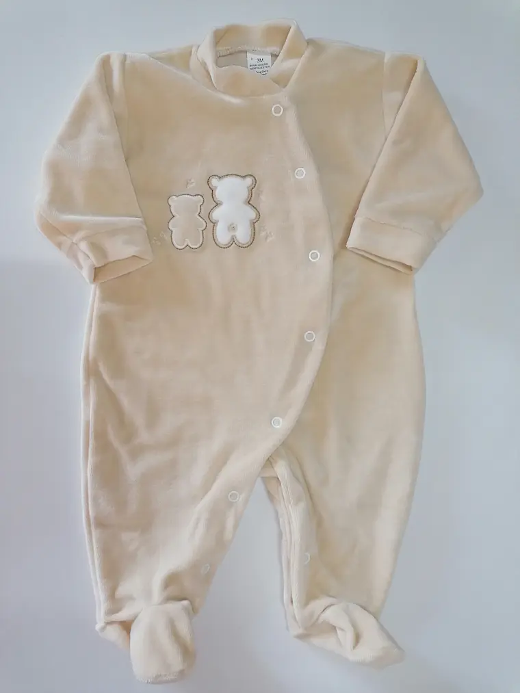 Babygrow de veludo Dois Ursinhos | 3 e 6 meses  2