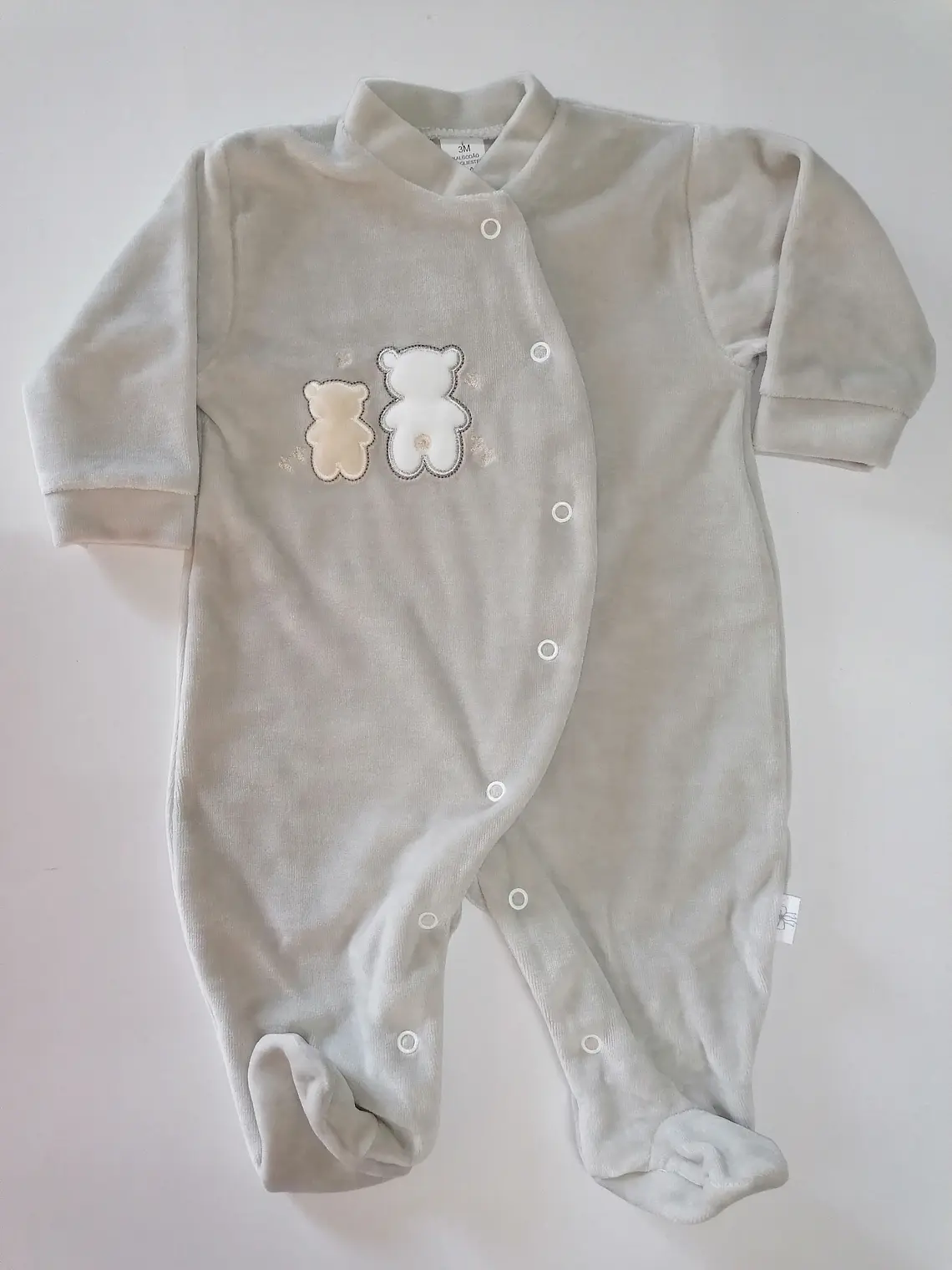 Babygrow de veludo Dois Ursinhos | 3 e 6 meses  5