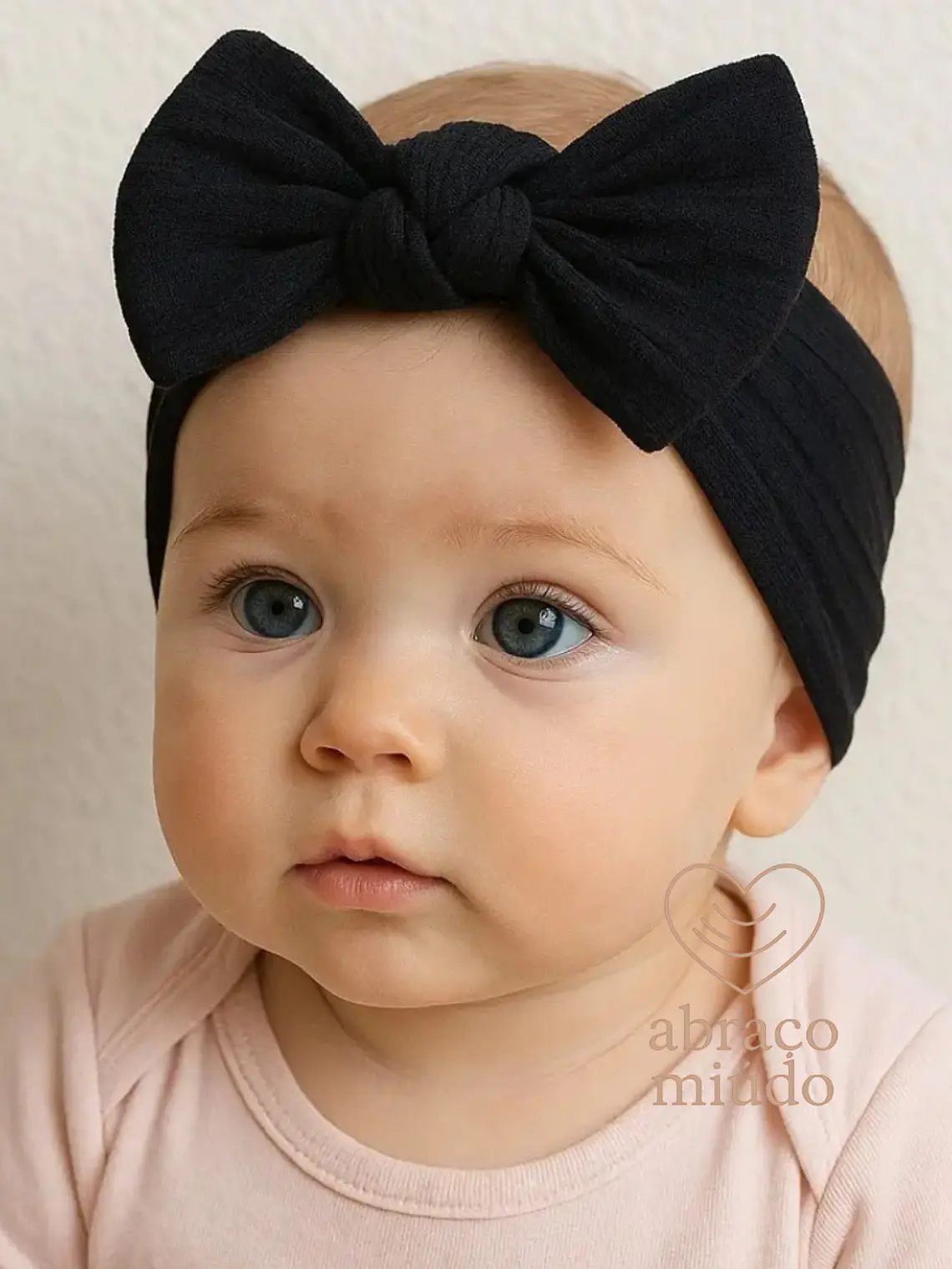 Fita de cabelo para bebé com laço 1