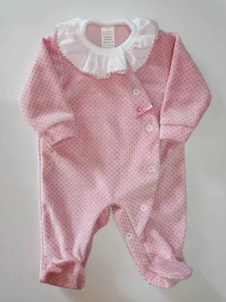 Babygrow em Veludo com Lacinho – Várias cores  2
