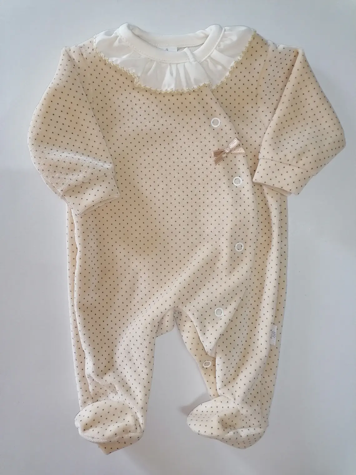 Babygrow em Veludo com Lacinho – Várias cores  4