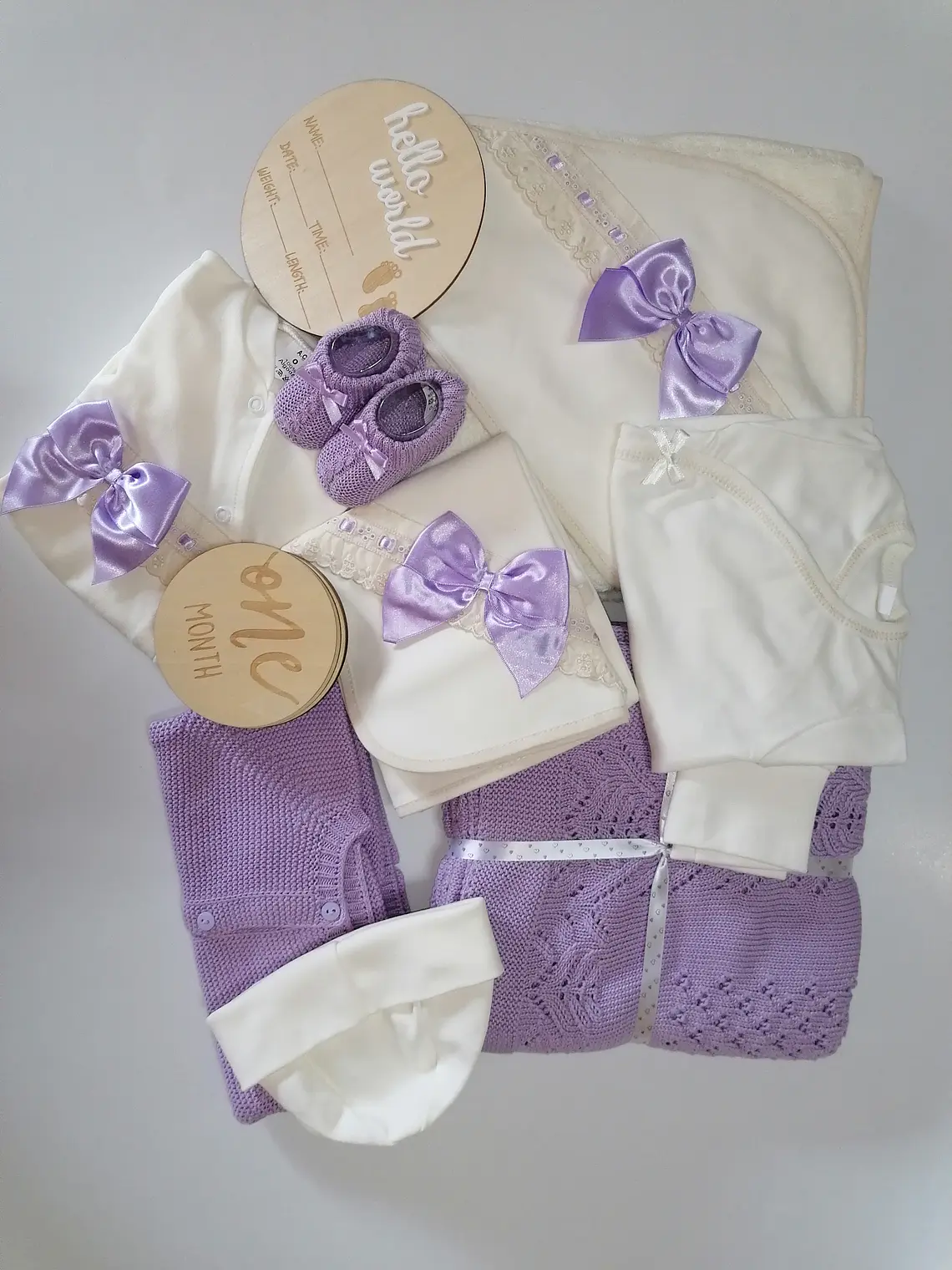💜 Conjunto Maternidade XL | Enxoval Completo para Bebé | Algodão  1