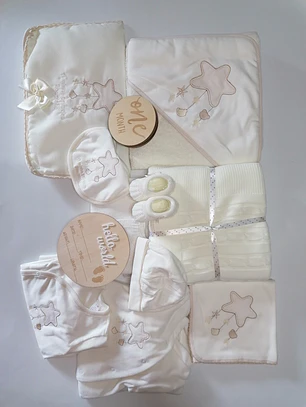 Conjunto Maternidade XL | Enxoval Completo para Bebé |Veludo - A minha primeira roupinha 