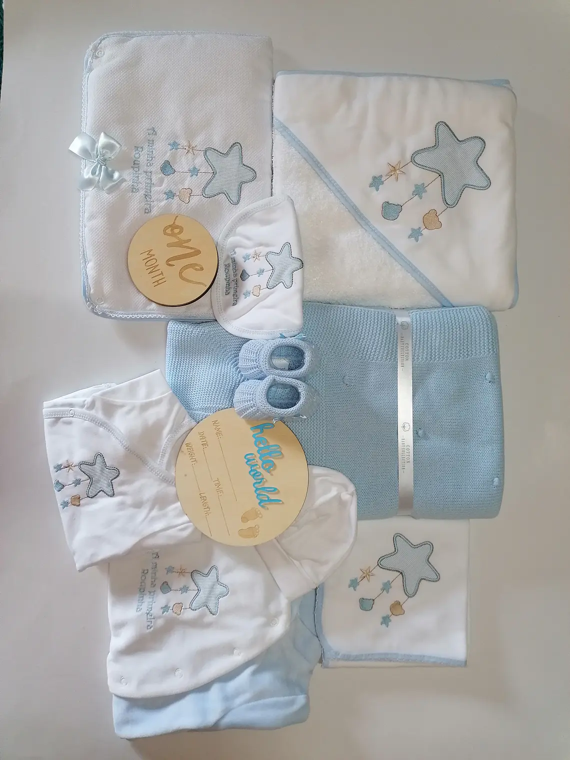 Conjunto Maternidade XL | Enxoval Completo para Bebé | Veludo - A minha primeira roupinha  1
