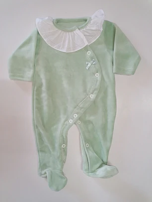 Babygrow em Veludo com Folho – Várias cores 