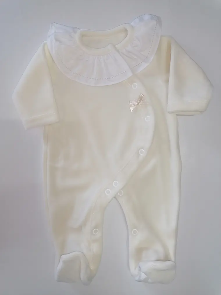 Babygrow em Veludo com Folho – Várias cores  2