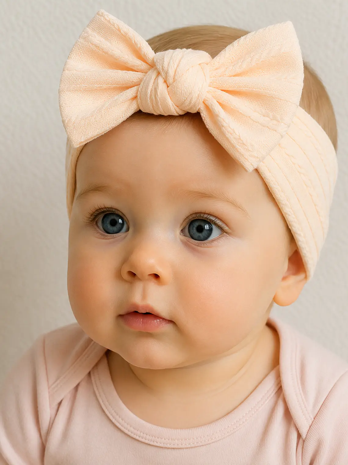 Fita de cabelo para bebé com laço 4