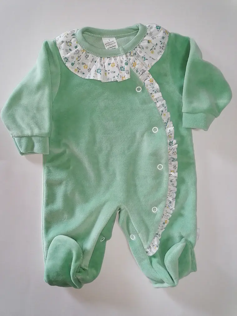 Babygrow de veludo com folho | 1M e 2M 9