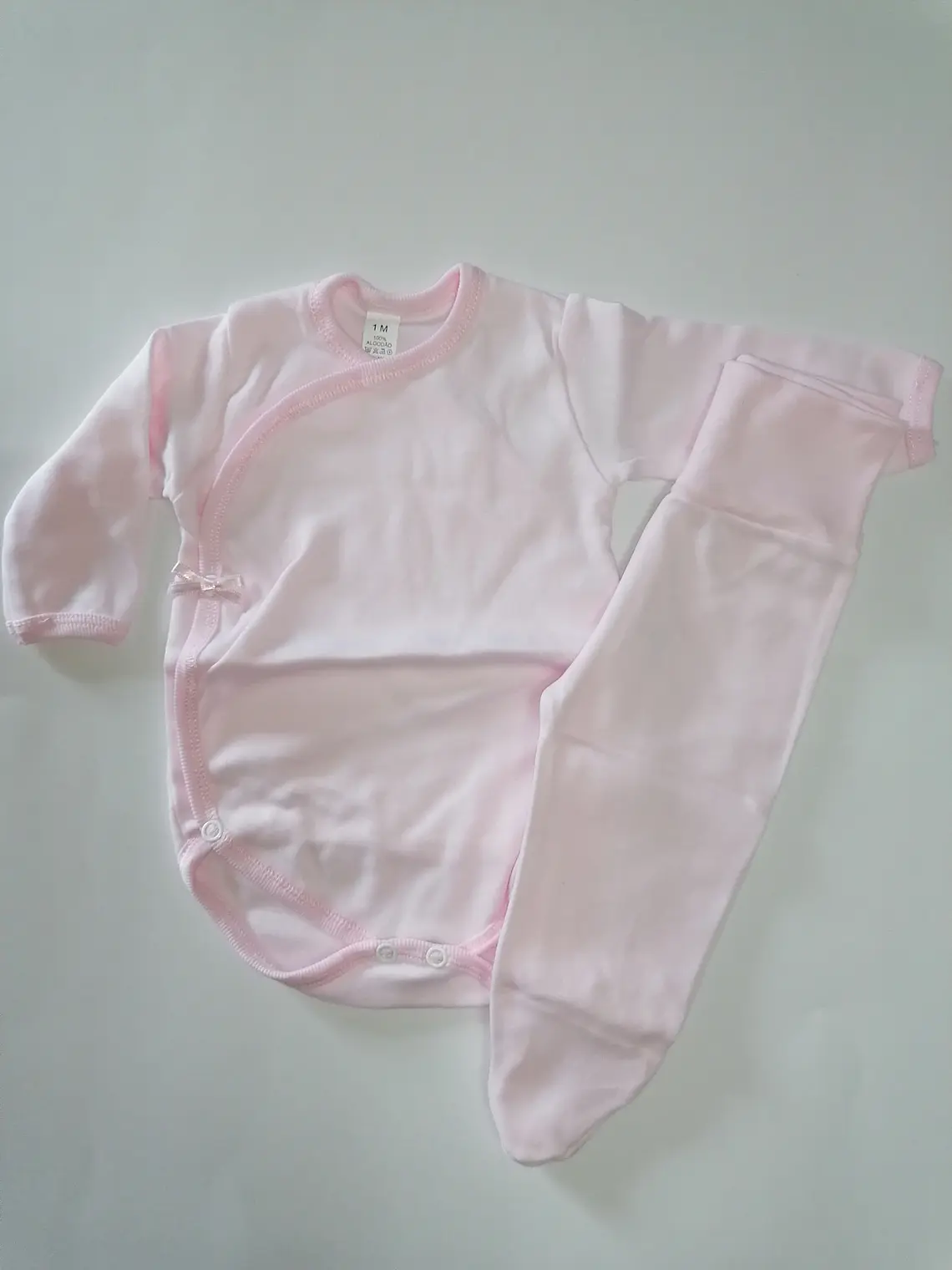 Conjunto Interior para Bebé 100% algodão com carda  1