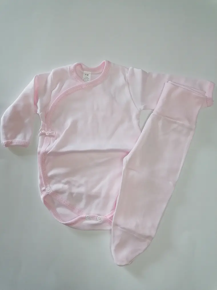 Conjunto Interior para Bebé 100% algodão com carda  1