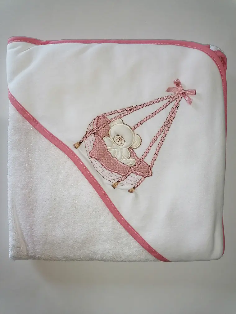 🧸💗 Toalha de Banho Ursinho Rosa 1