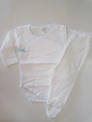 Conjunto Interior para Bebé | 100% algodão com carda - vários tamanhos 