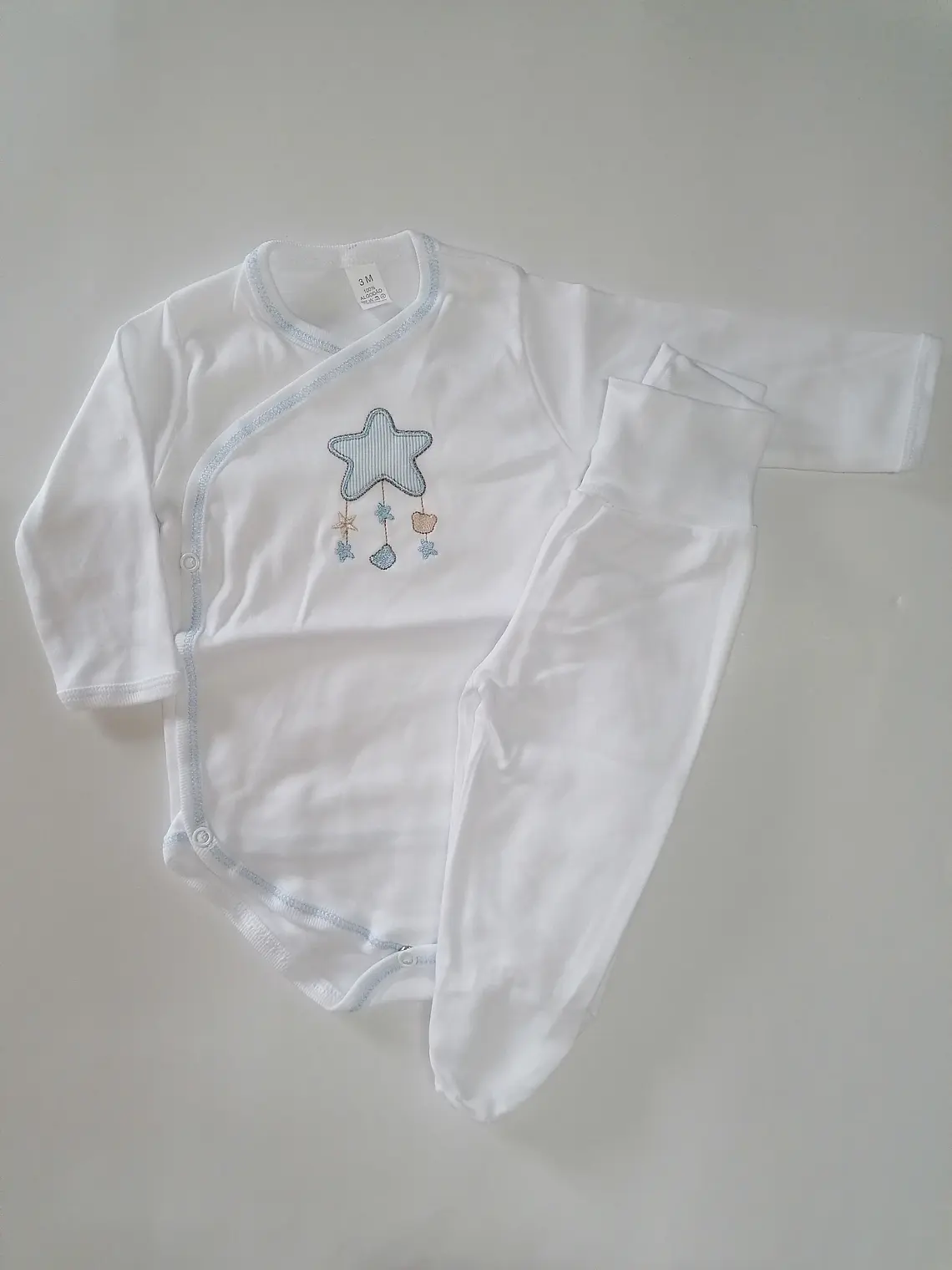 Conjunto Interior para Bebé | 100% Algodão com carda  2