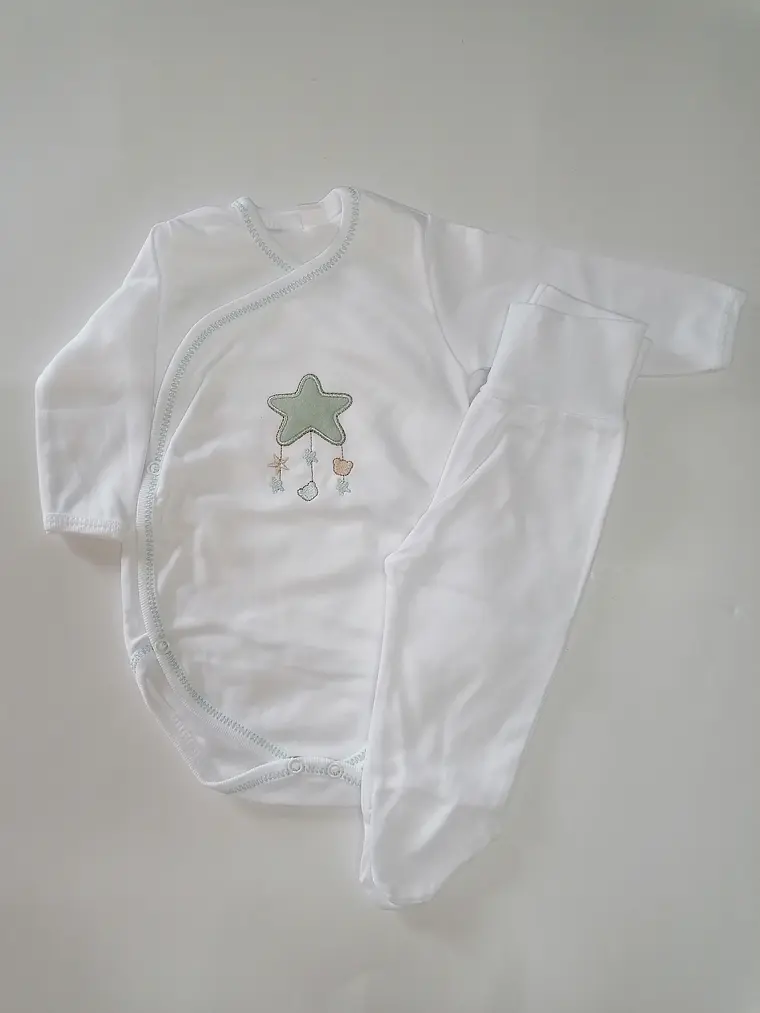 Conjunto Interior para Bebé | 100% Algodão com carda  4