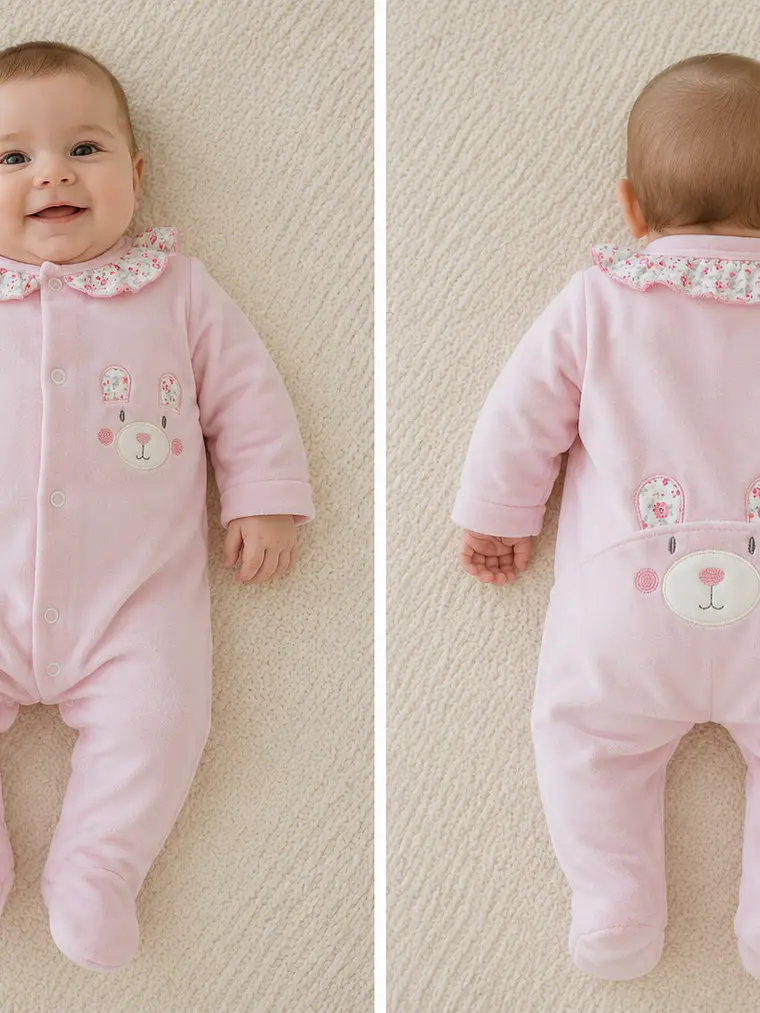 Babygrow de Veludo Coelhinho para Bebé 2