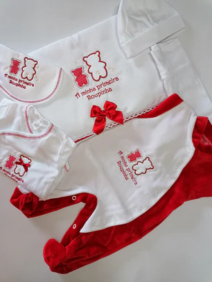 Conjunto Primeira Roupinha “Doce Companhia” 🧸🤍
