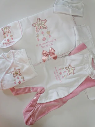 Conjunto Primeira Roupinha “Estrelinha dos Sonhos” ⭐