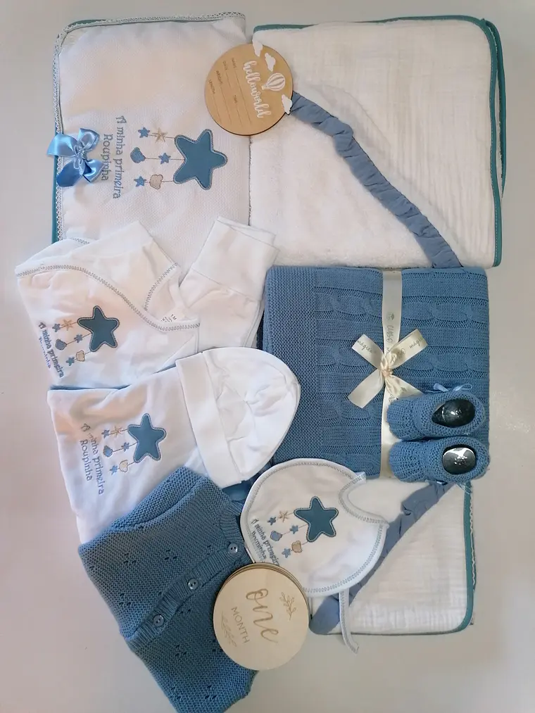 💙 Conjunto Maternidade XL Estrelinha | Azul 1