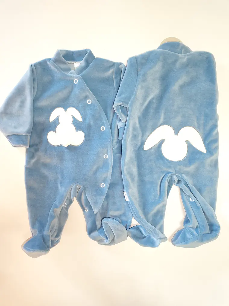 🐰 Babygrow de Veludo Coelhinho com Pompom 3