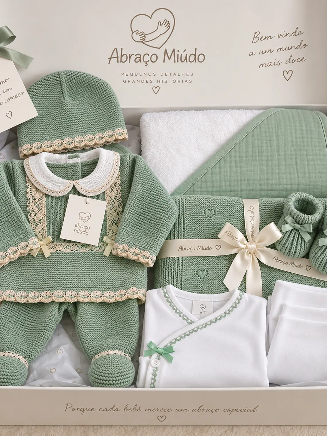 Box Saída de Maternidade Serenidade | Verde 1