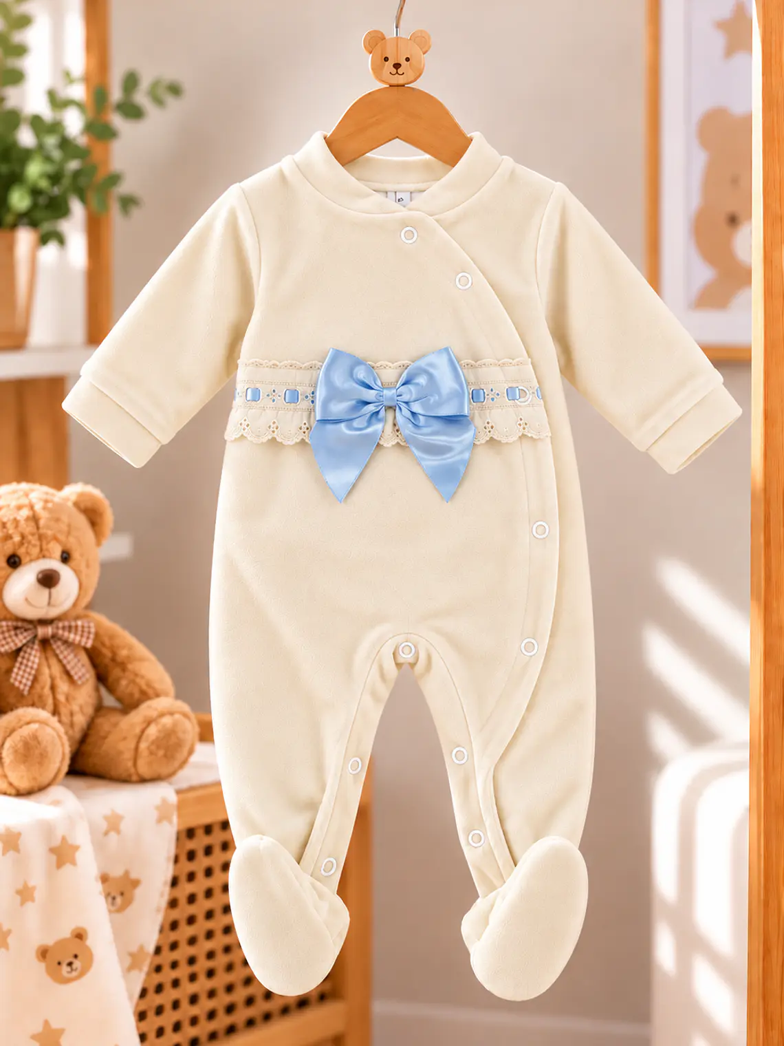 Babygrow Laço em Veludo 🎀 1