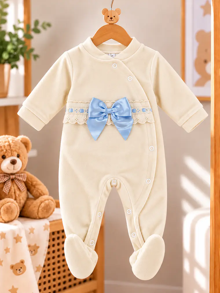 Babygrow Laço em Veludo 🎀 1