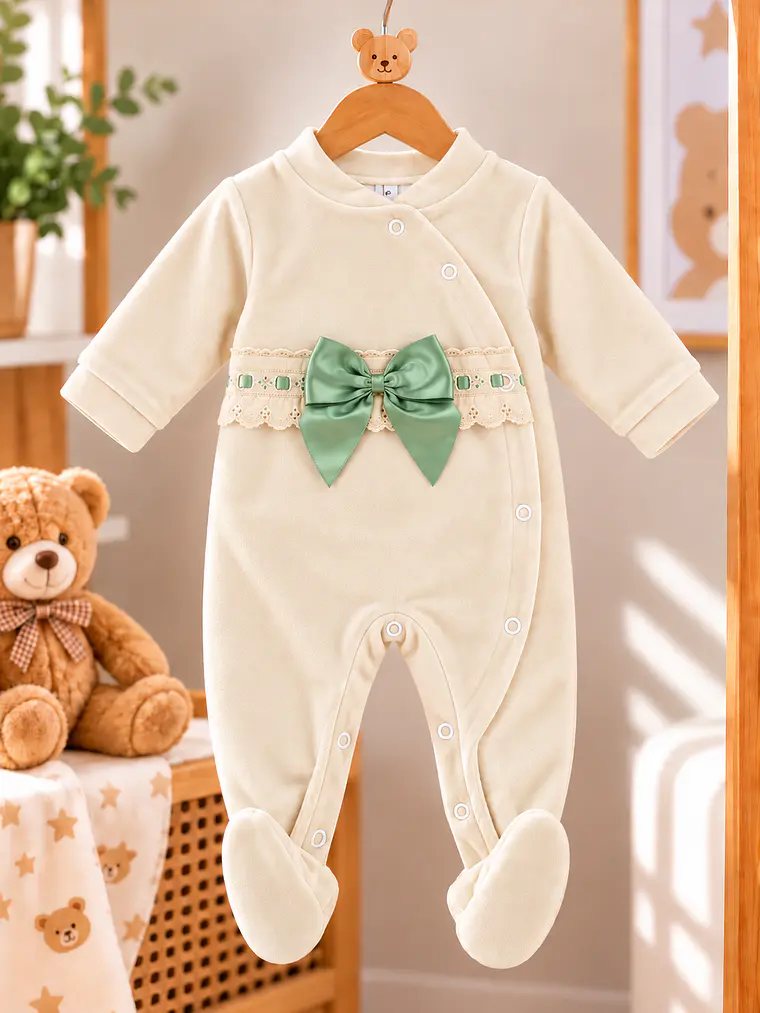Babygrow Laço em Veludo 🎀 2