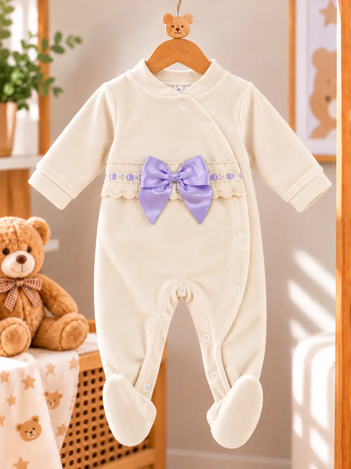 Babygrow Laço em Veludo 🎀 6